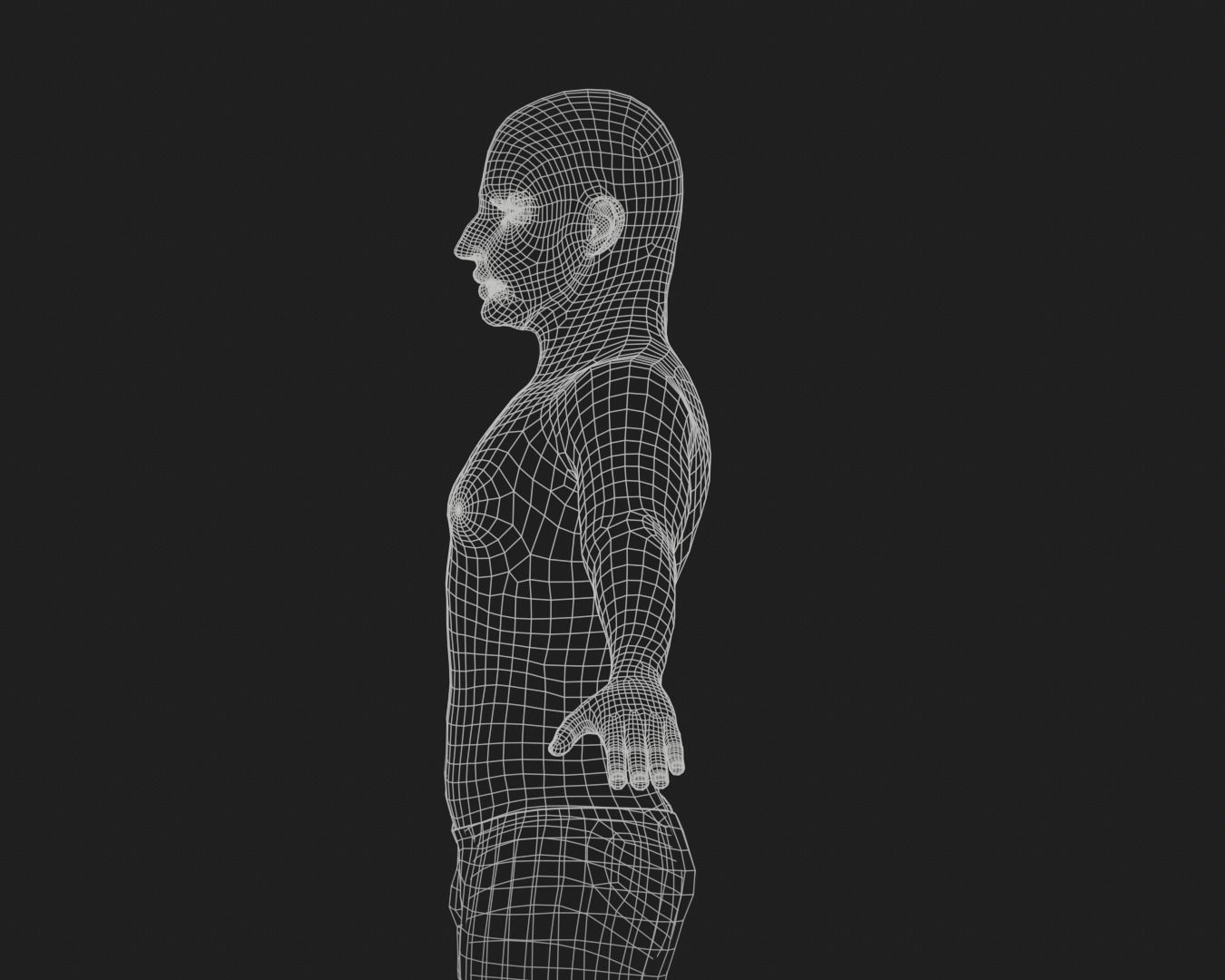 cartoon rigged  boy Low-poly 3D model_7