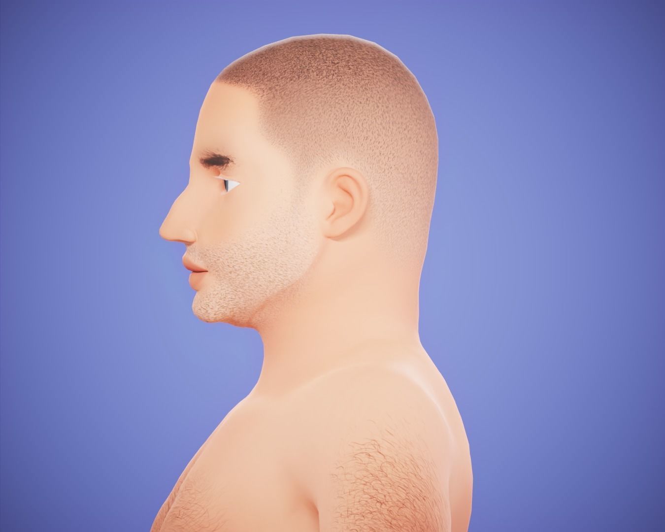 cartoon rigged  boy Low-poly 3D model_3