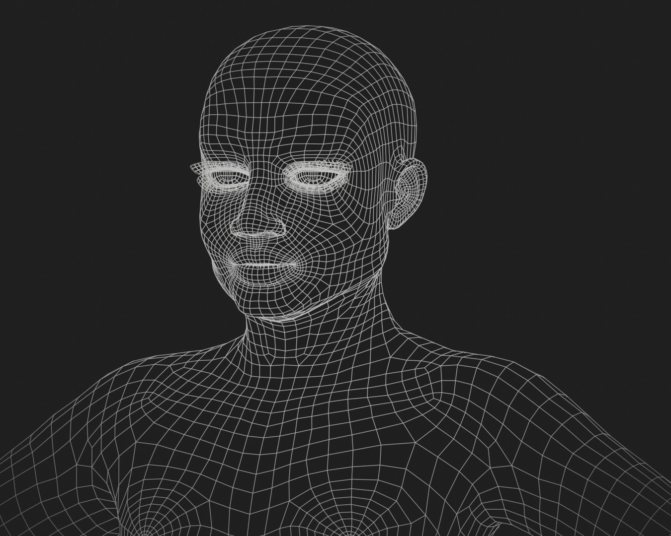 cartoon rigged  boy Low-poly 3D model_2