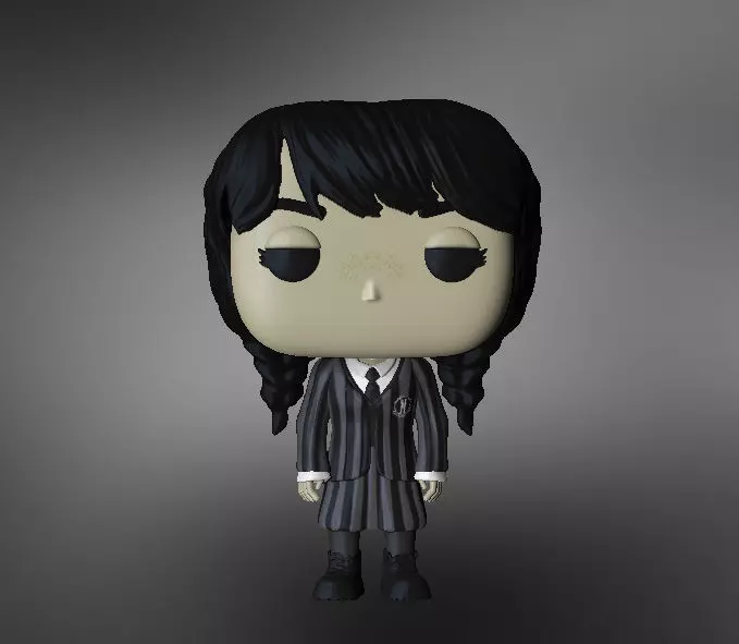 Funko Merlina - Wednesday  3D print model_0