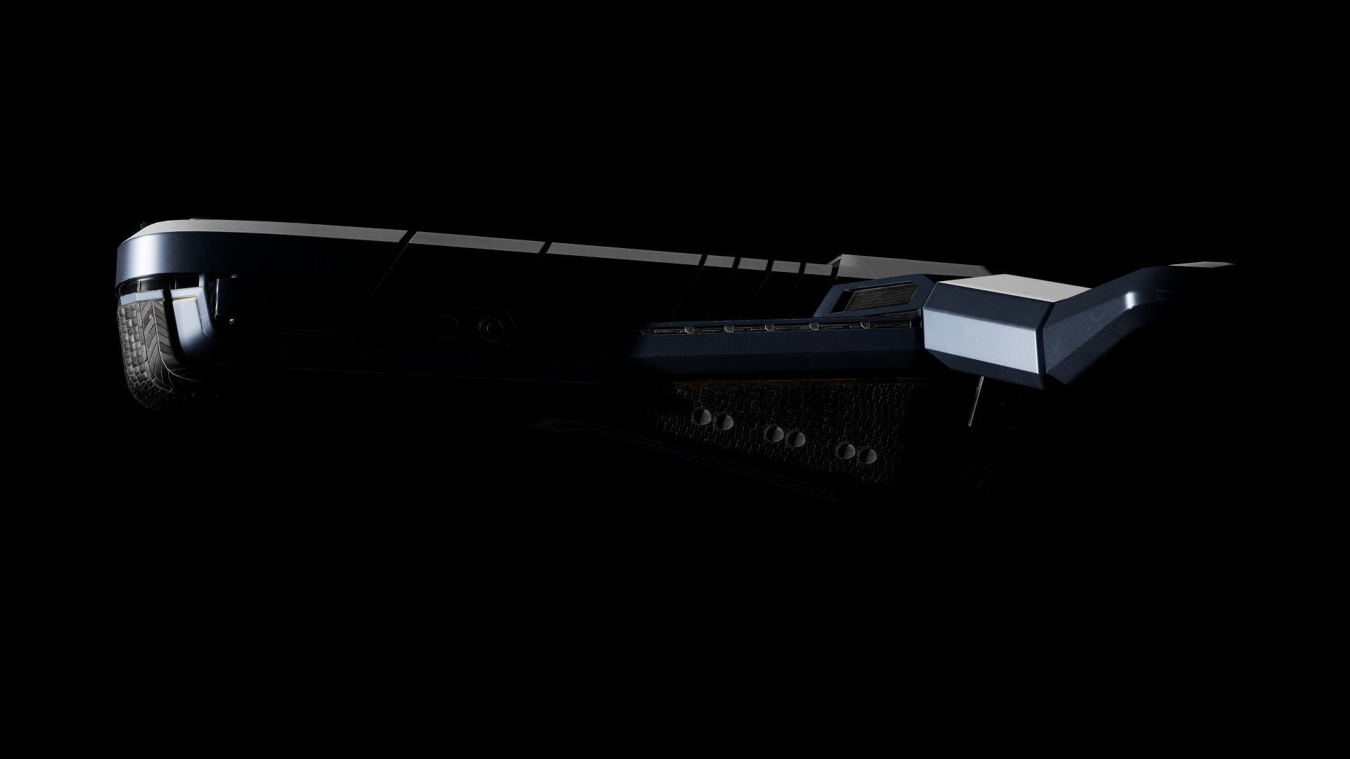 Spaceship Low-poly 3D model_13