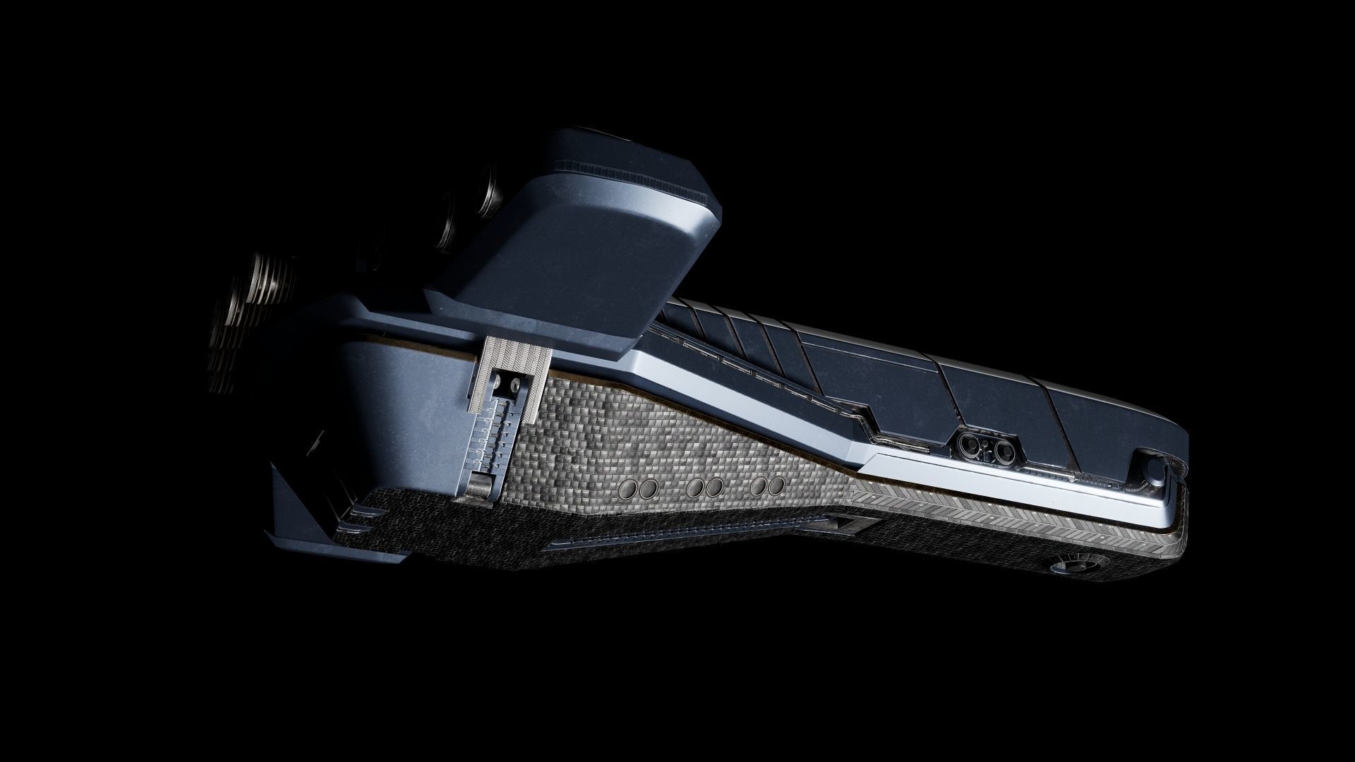 Spaceship Low-poly 3D model_25