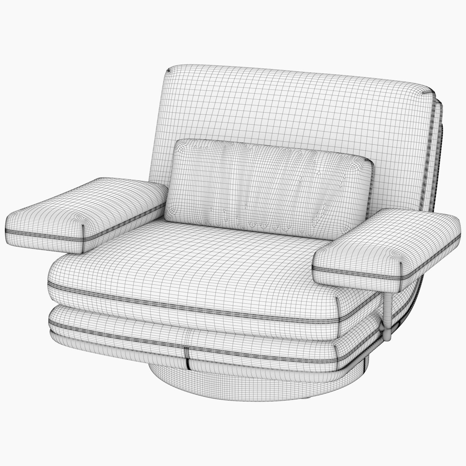 BIBENDUM ARMCHAIR 3D model_3