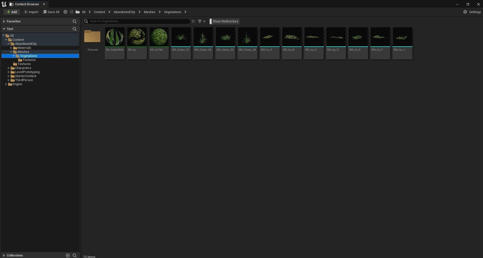 Vegetation Pack Low-poly 3D model_9