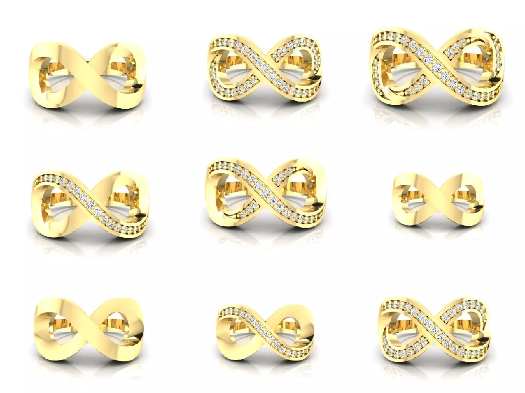  C4 The luxury female ring with gems wedding 3D Model Collection_0