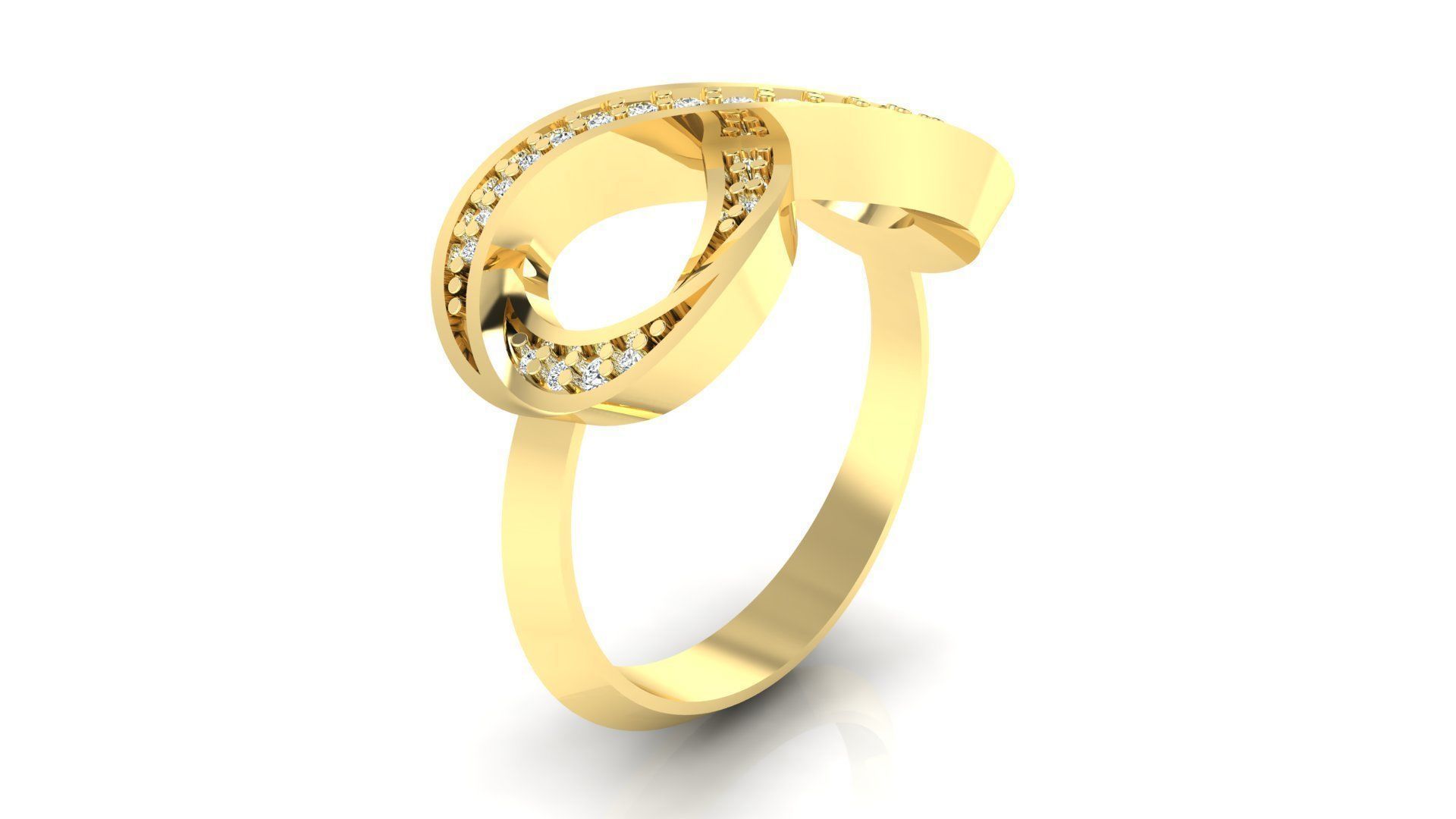  C4 The luxury female ring with gems wedding 3D Model Collection_28