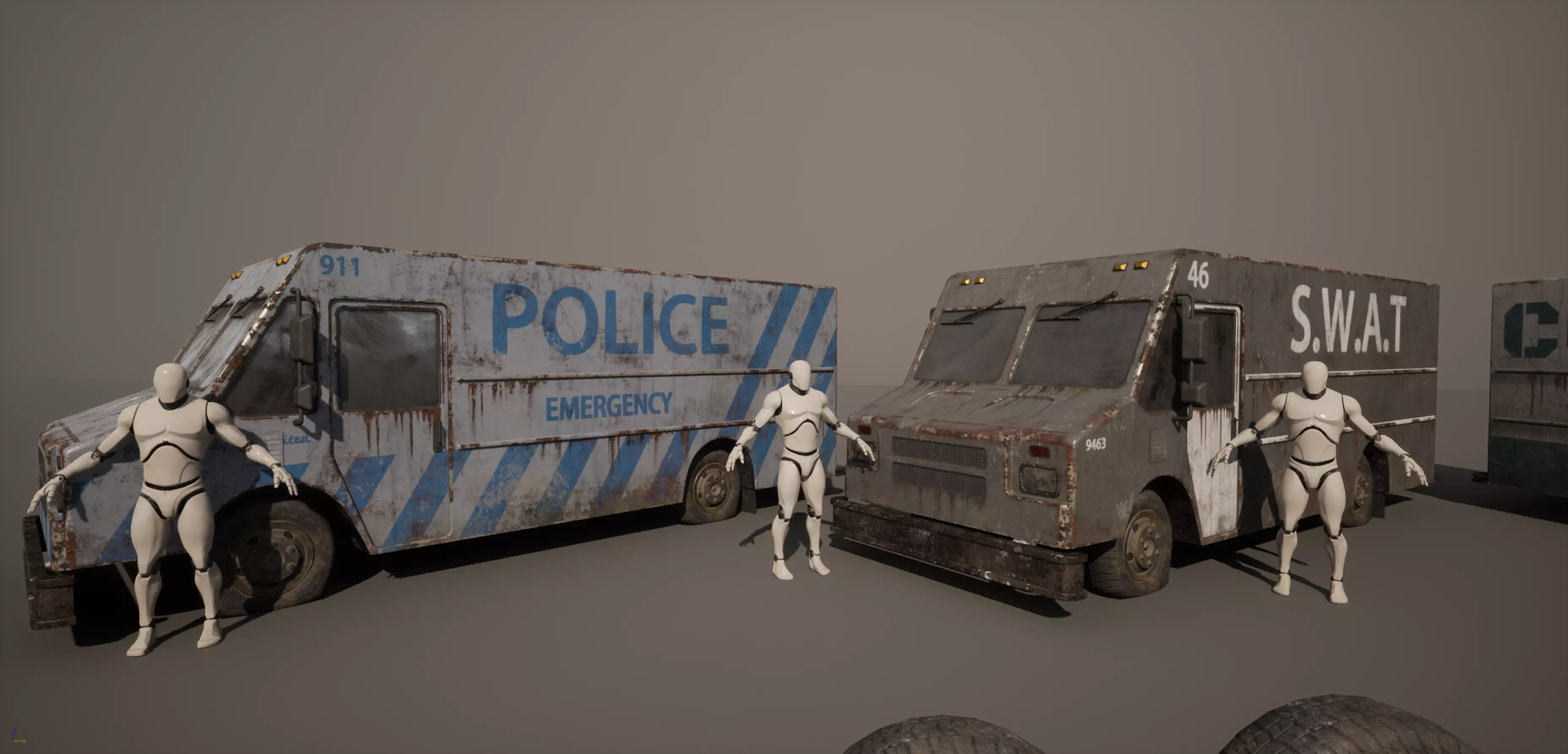 Vehicle Pack - Vans Low-poly 3D model