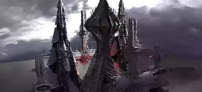 Sci-Fi Egypt City Temples