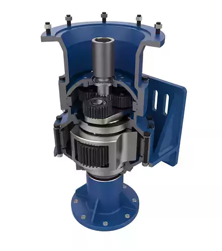 Industrial Planetary Gearbox - Fully Detailed Engineering CAD 3D model