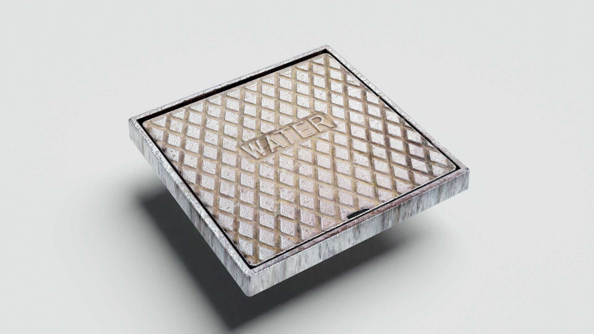 Inspection Chambers and Metal Maintenance Covers - Low-Poly Low-poly 3D model_5