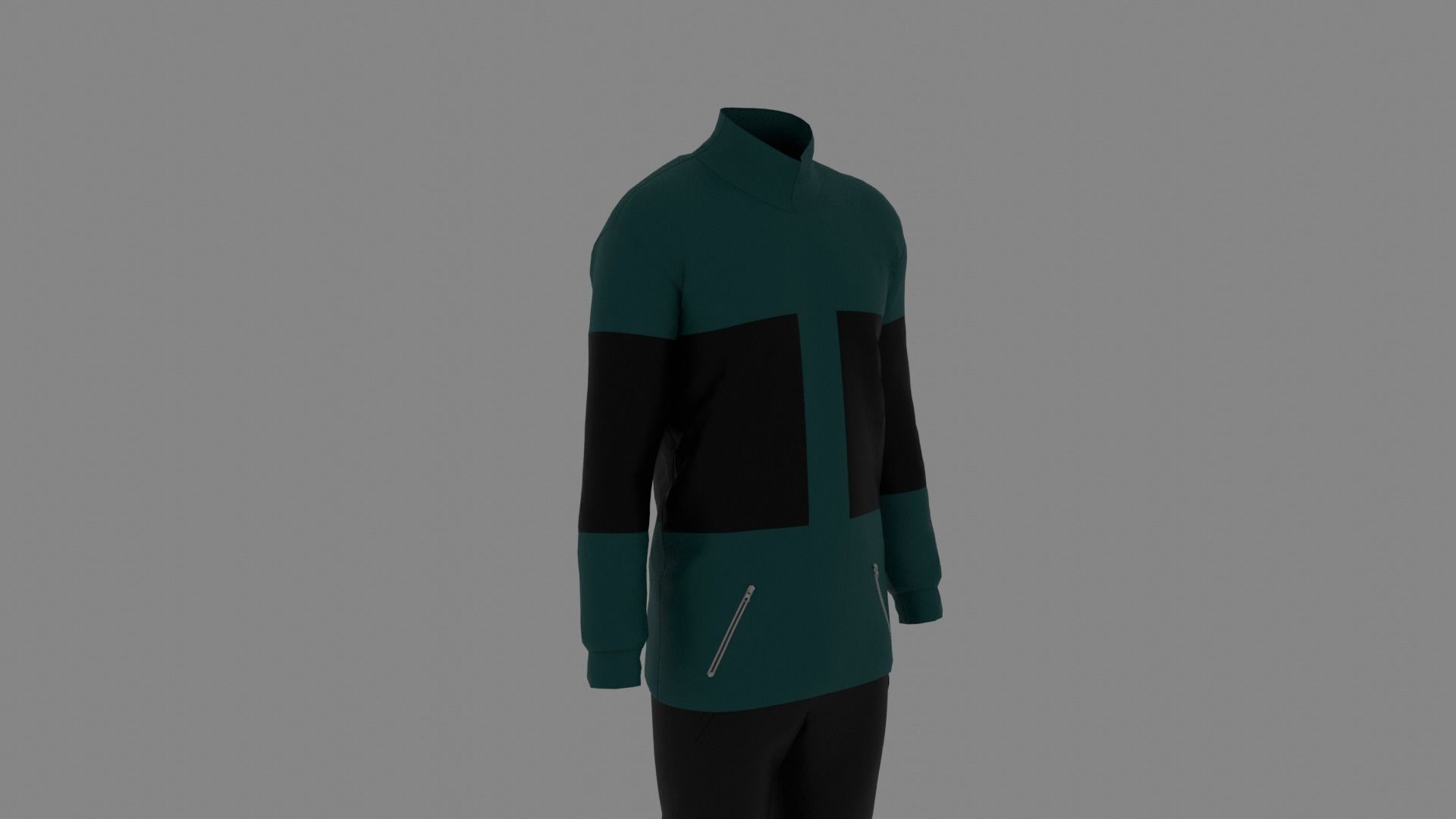 Man Clothes Low-poly 3D model_2