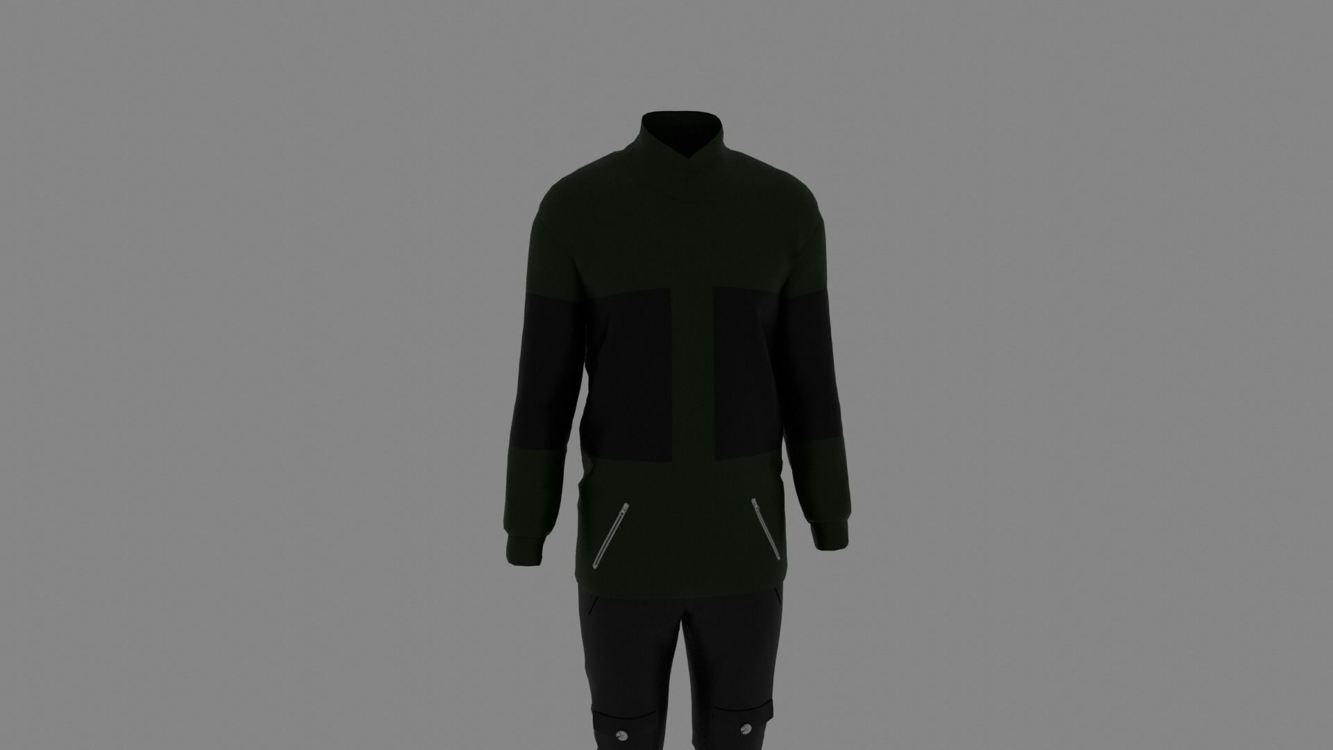 Man Clothes Low-poly 3D model_6