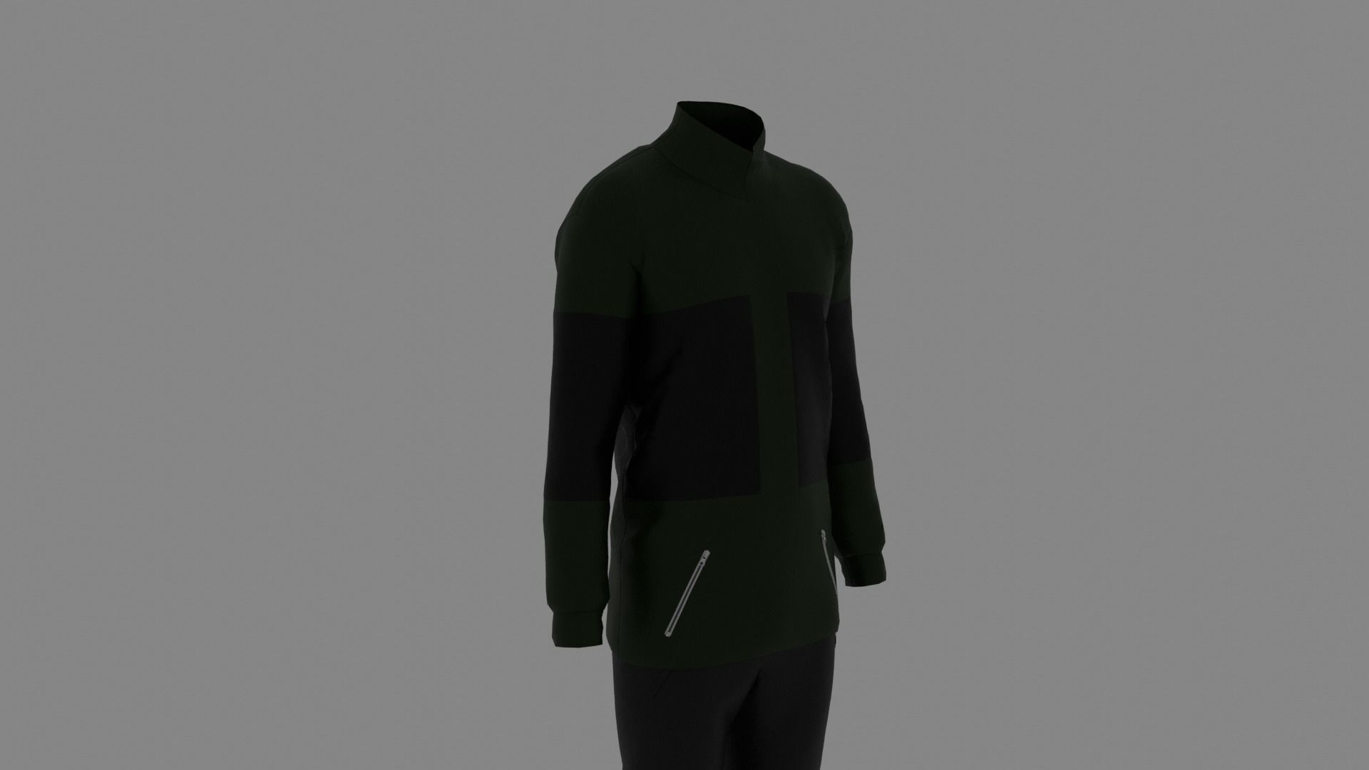 Man Clothes Low-poly 3D model_2