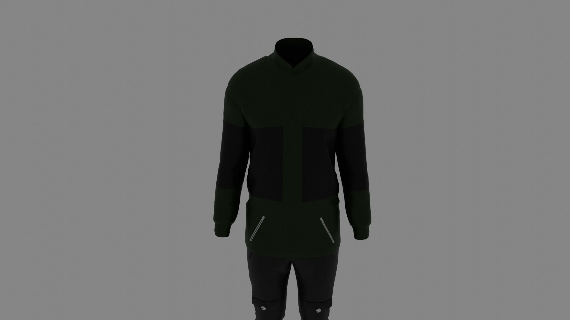 Man Clothes Low-poly 3D model_3