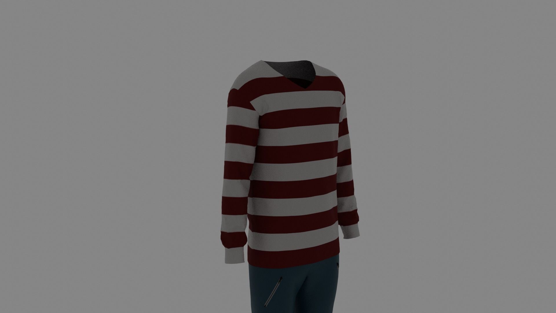 Man Clothes Low-poly 3D model_2