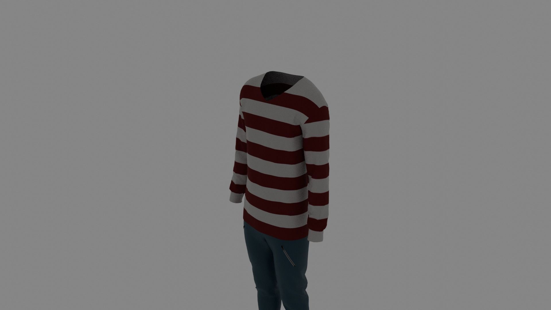 Man Clothes Low-poly 3D model_4