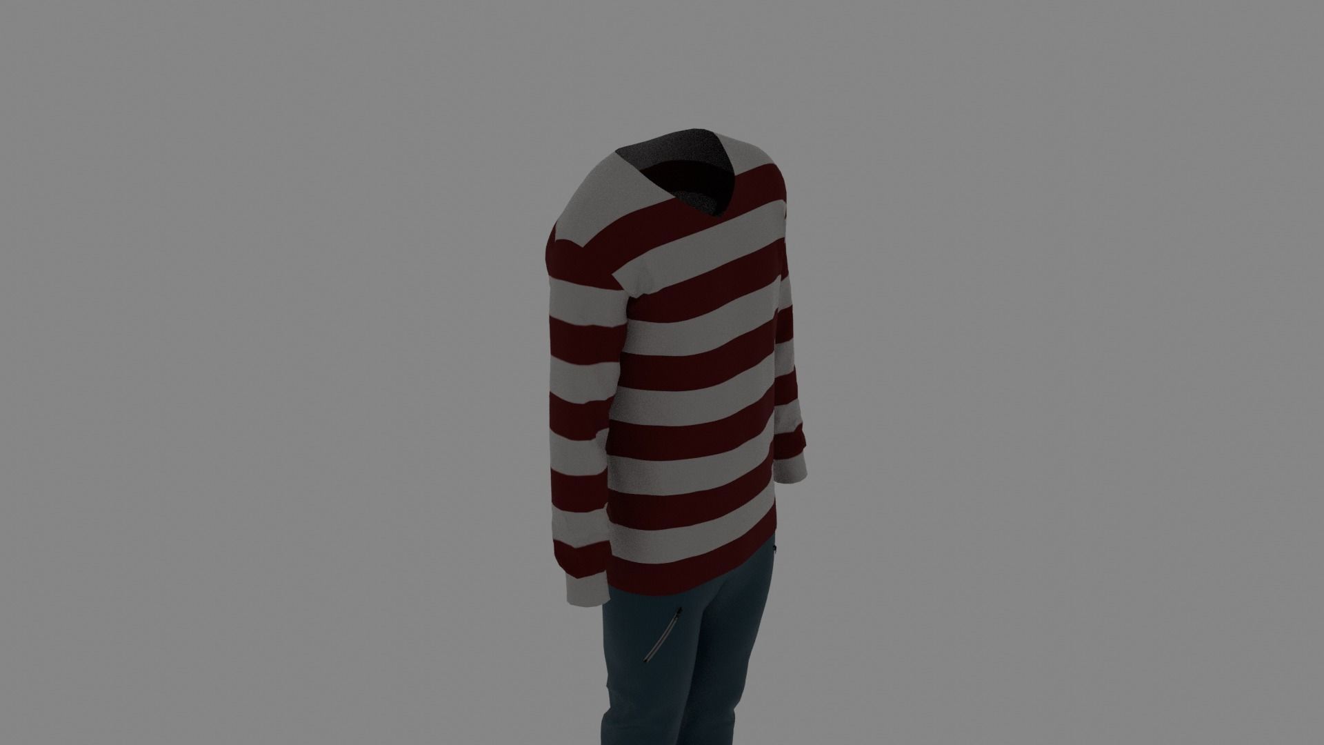 Man Clothes Low-poly 3D model_5