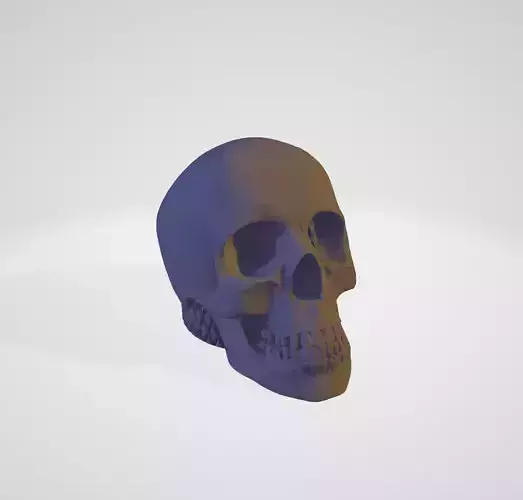 Guitar knob - skull 3D print model