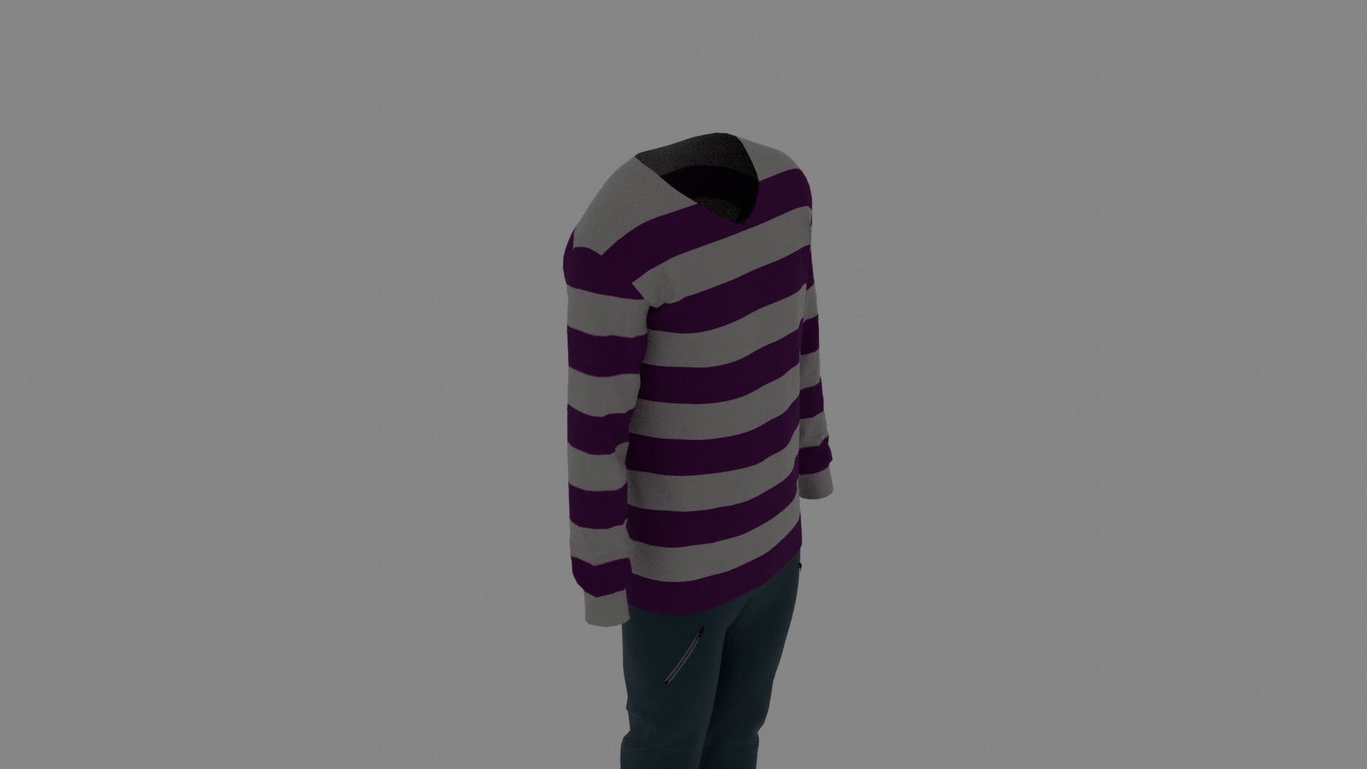 Man Clothes Low-poly 3D model_5