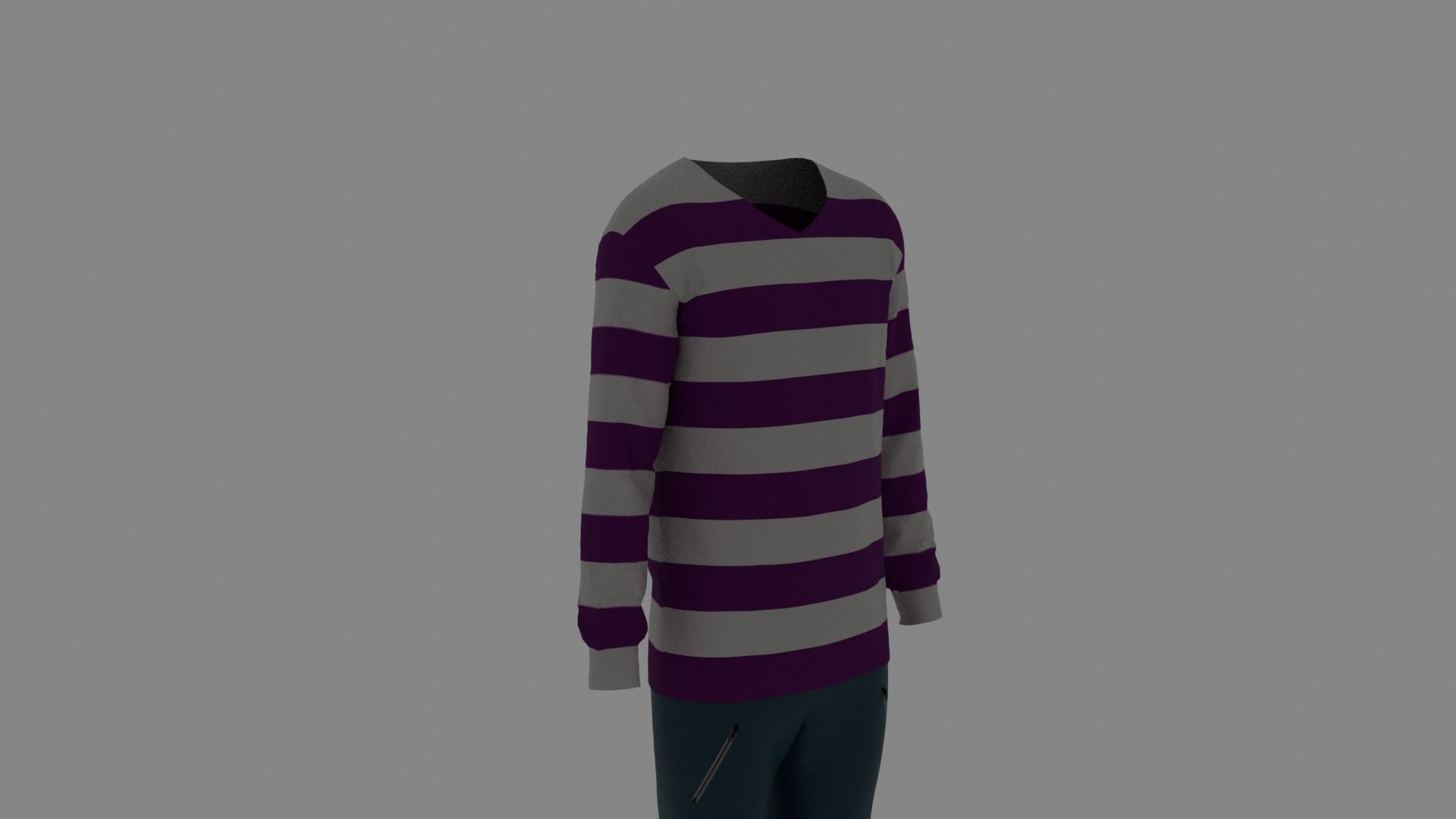 Man Clothes Low-poly 3D model_2