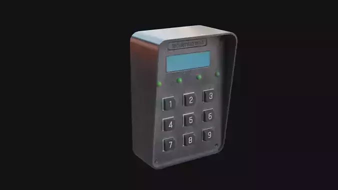 Keypad Lock 3D Model 