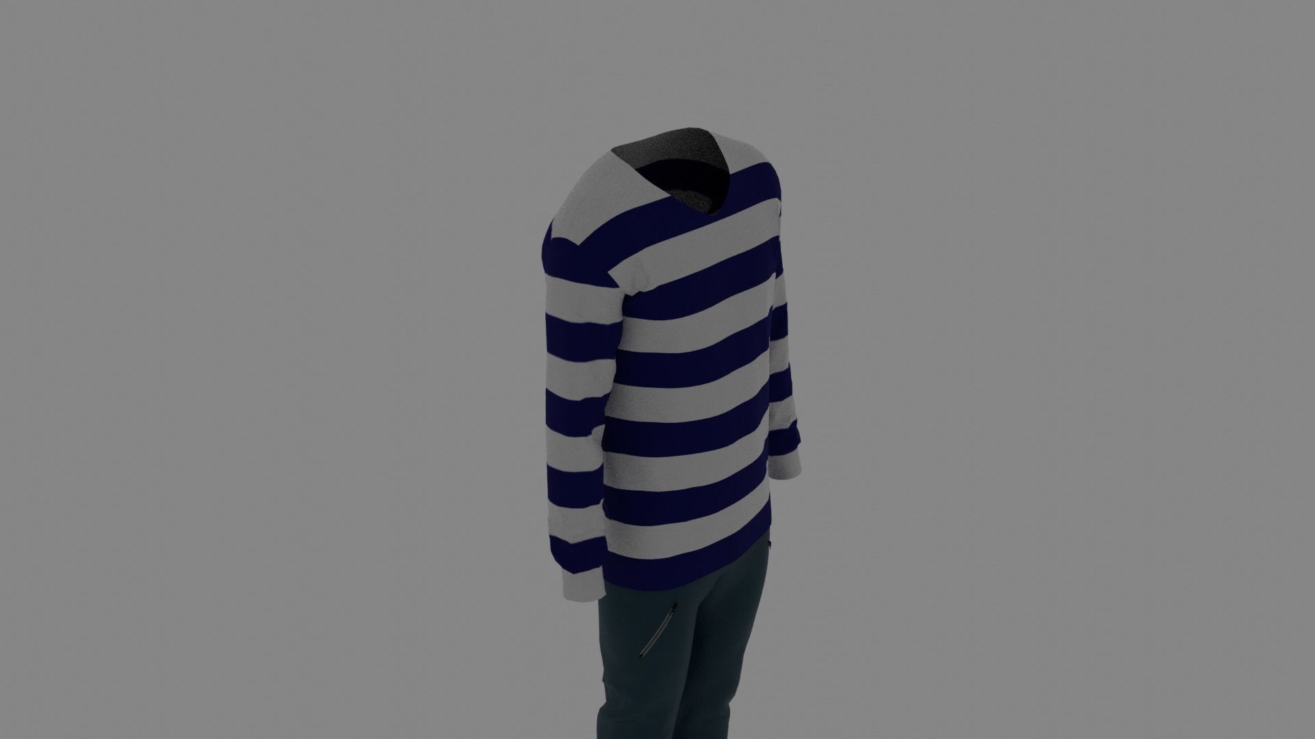 Man Clothes Low-poly 3D model_5