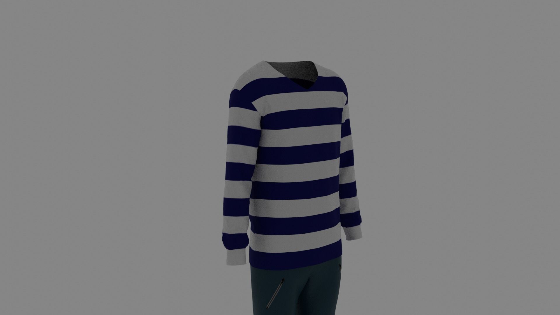 Man Clothes Low-poly 3D model_2