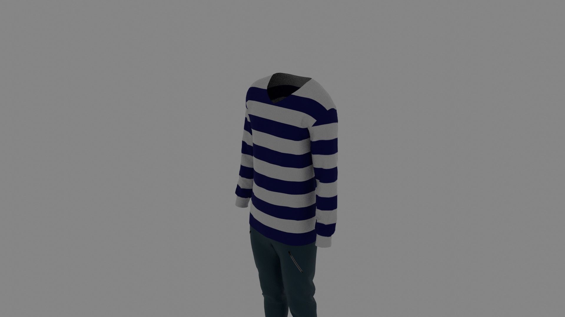 Man Clothes Low-poly 3D model_4