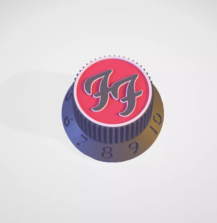 Guitar knob - Foo Fighters 3D print model_0