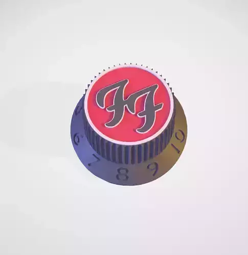 Guitar knob - Foo Fighters 3D print model