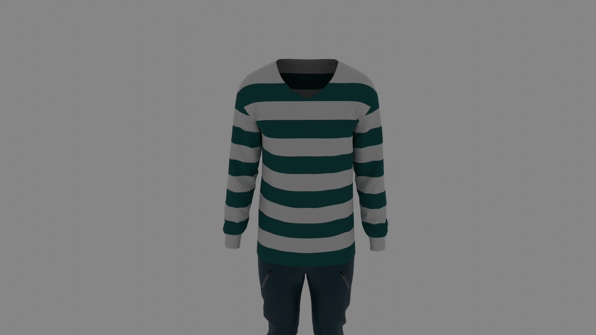 Man Clothes Low-poly 3D model_3