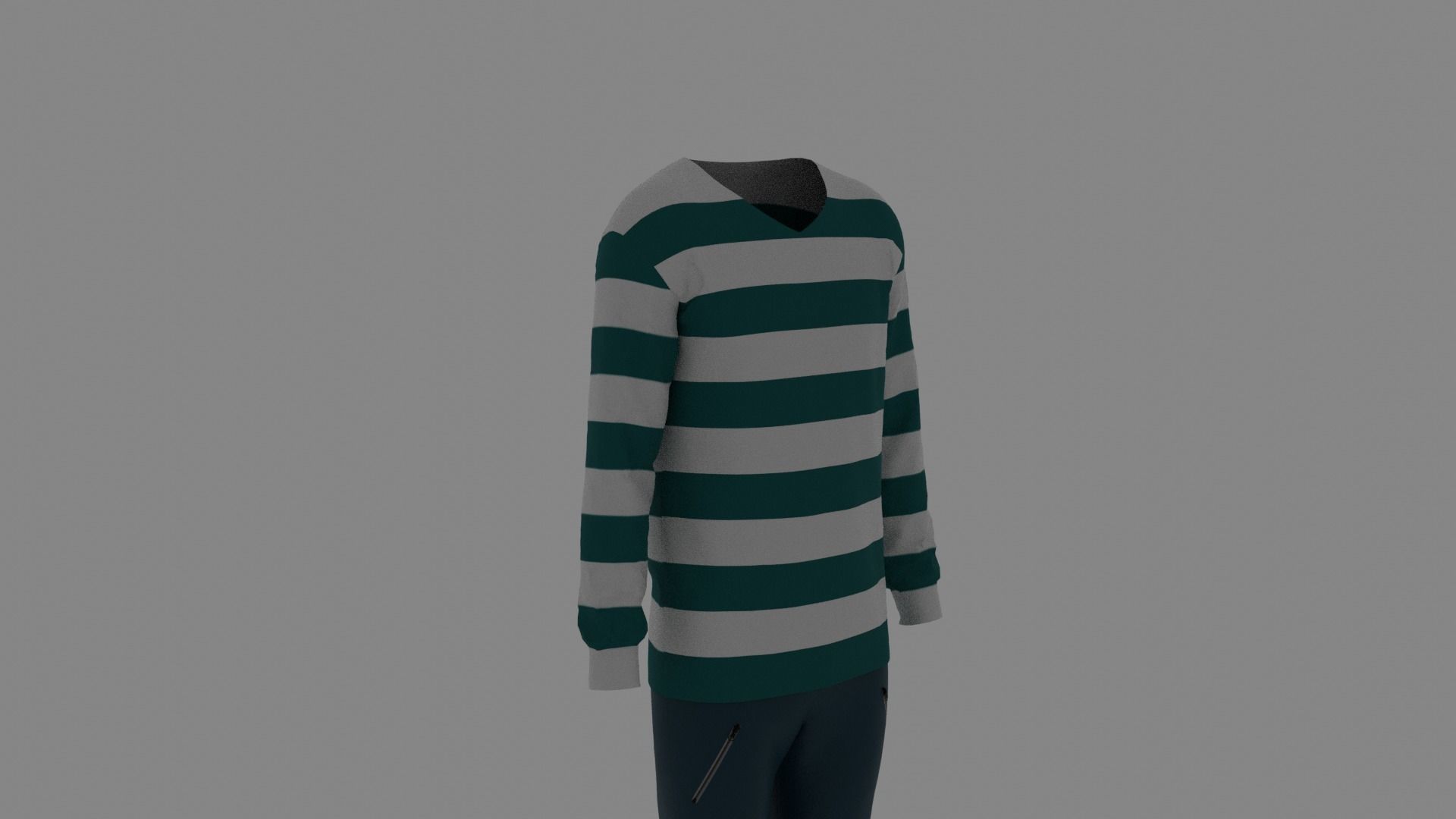 Man Clothes Low-poly 3D model_2