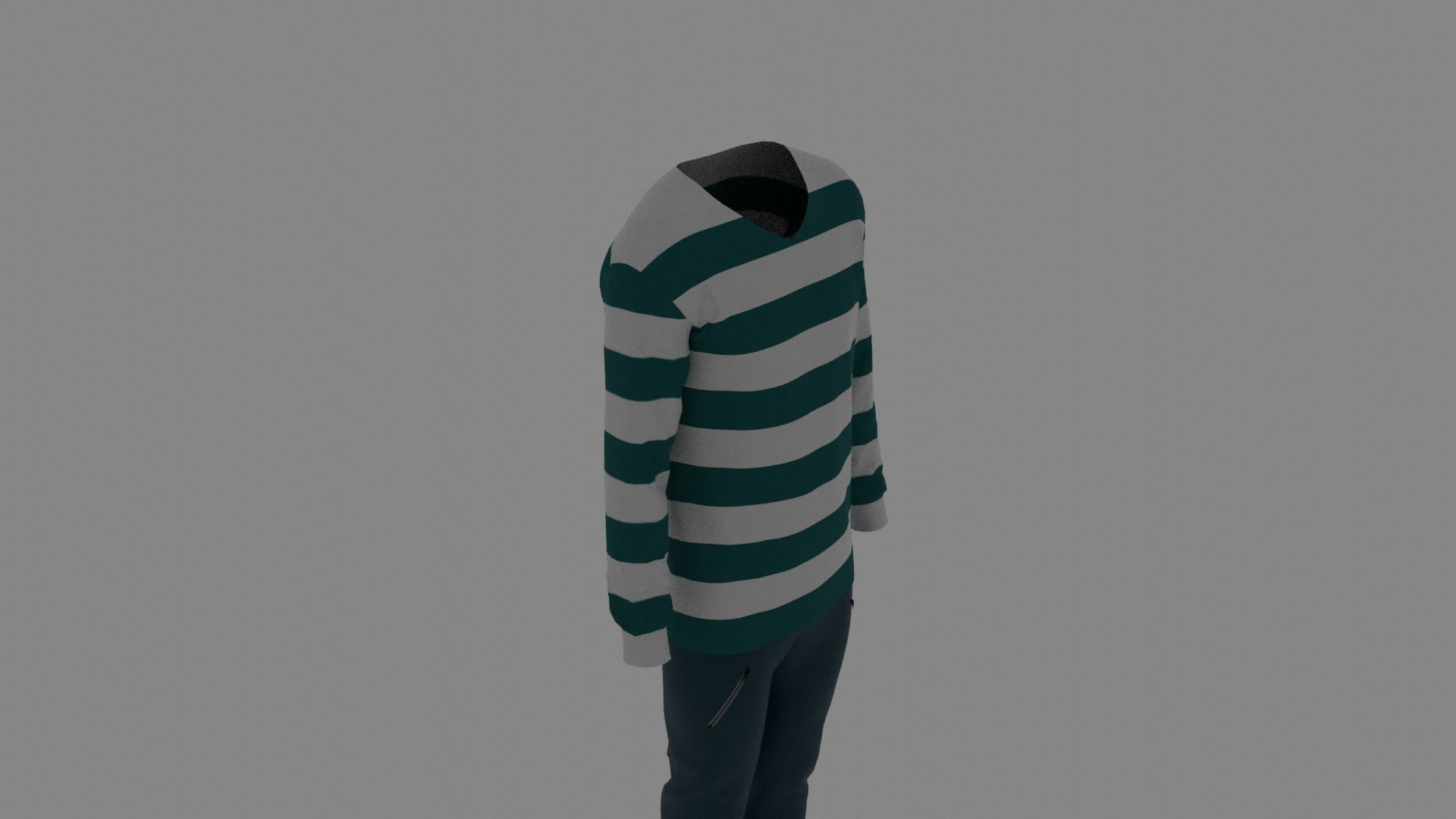 Man Clothes Low-poly 3D model_5
