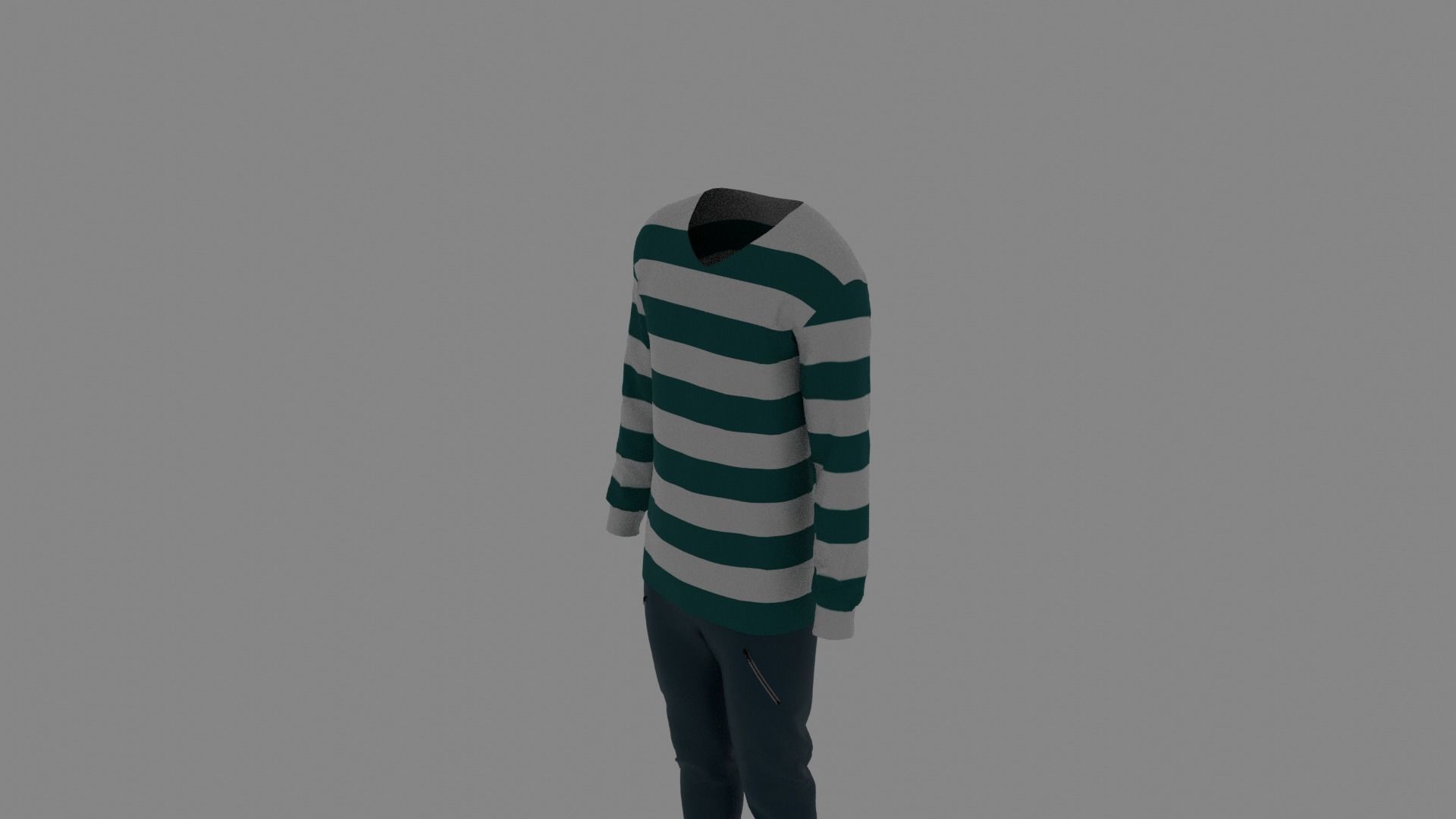 Man Clothes Low-poly 3D model_4