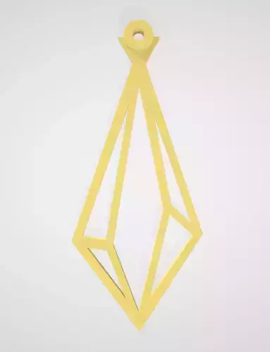 Earring - gem contour