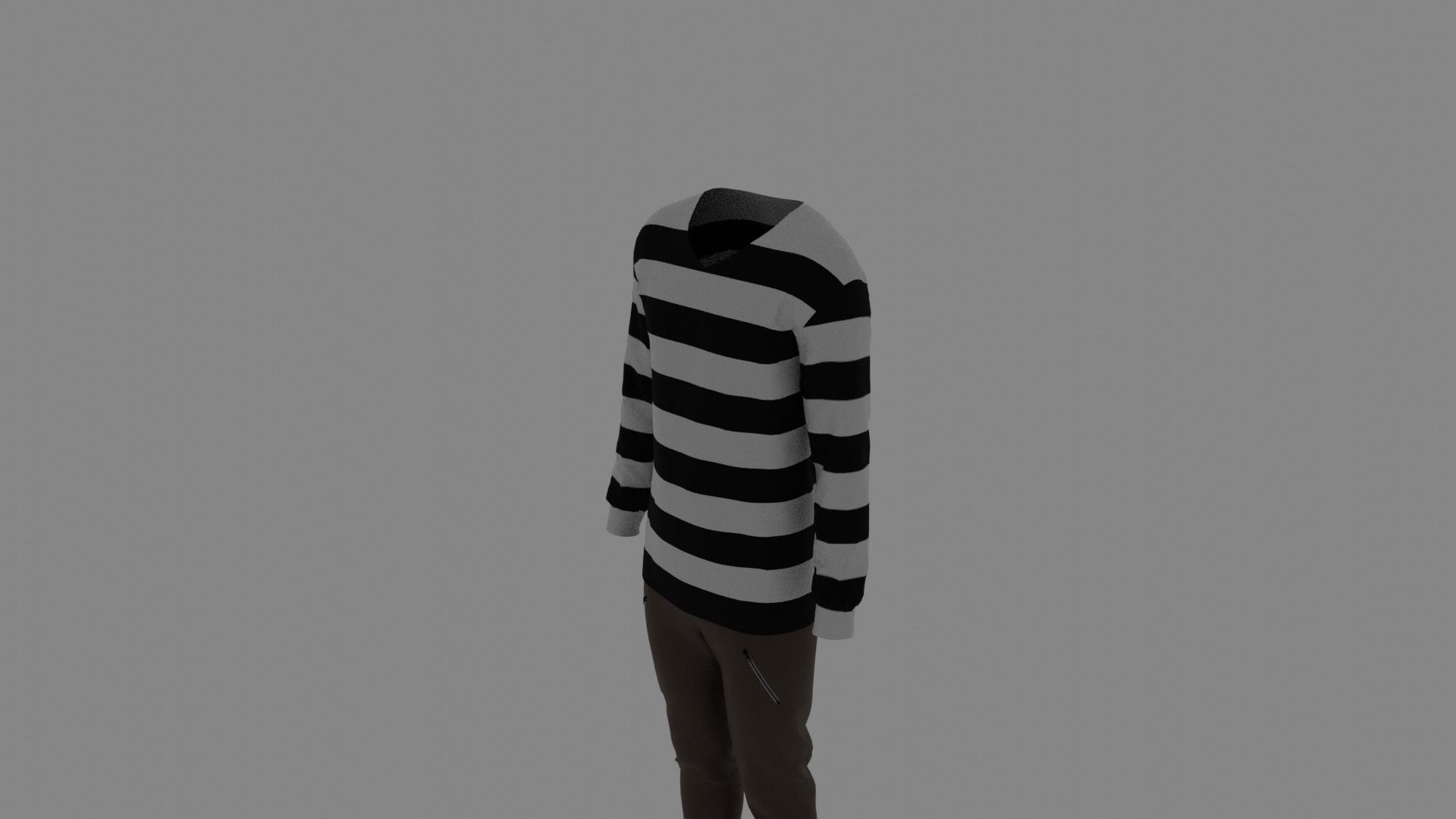 Man Clothes Low-poly 3D model_4