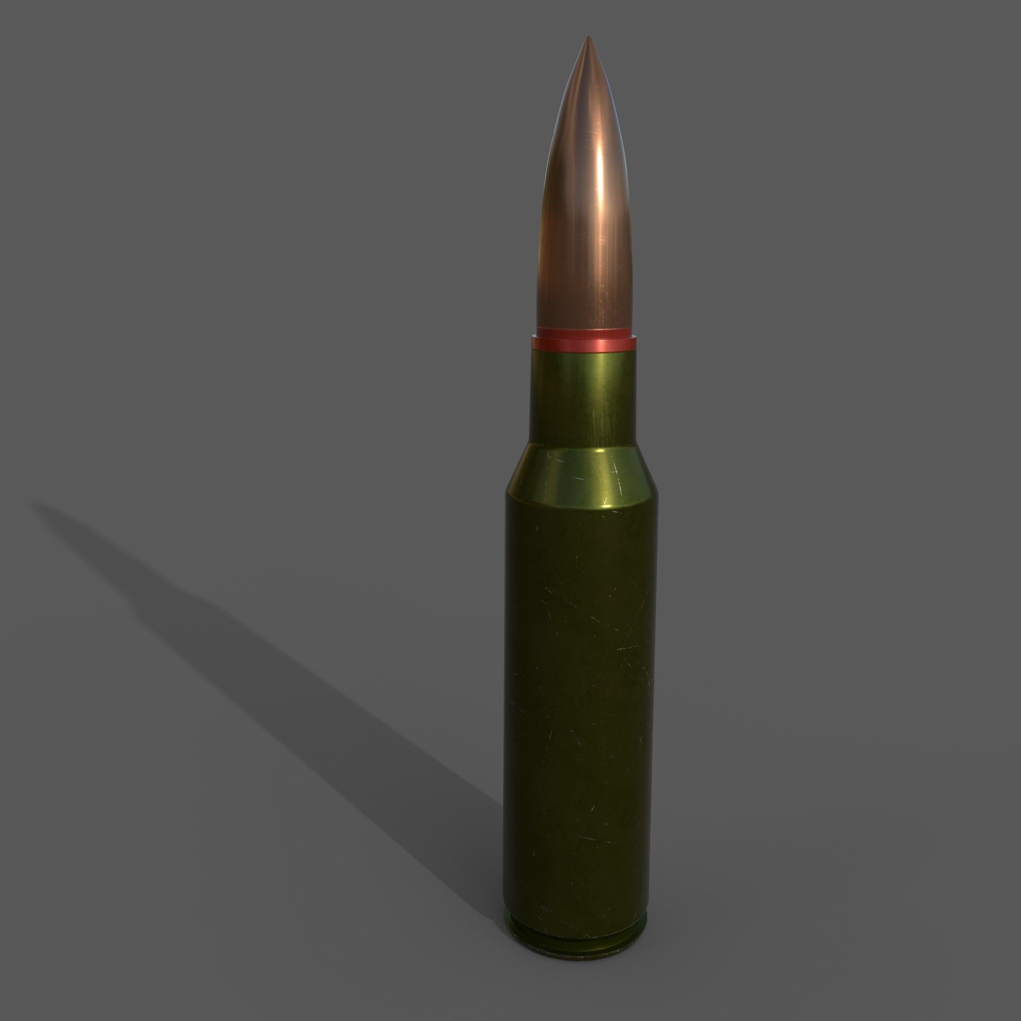 Rifle cartridge 3D model_4