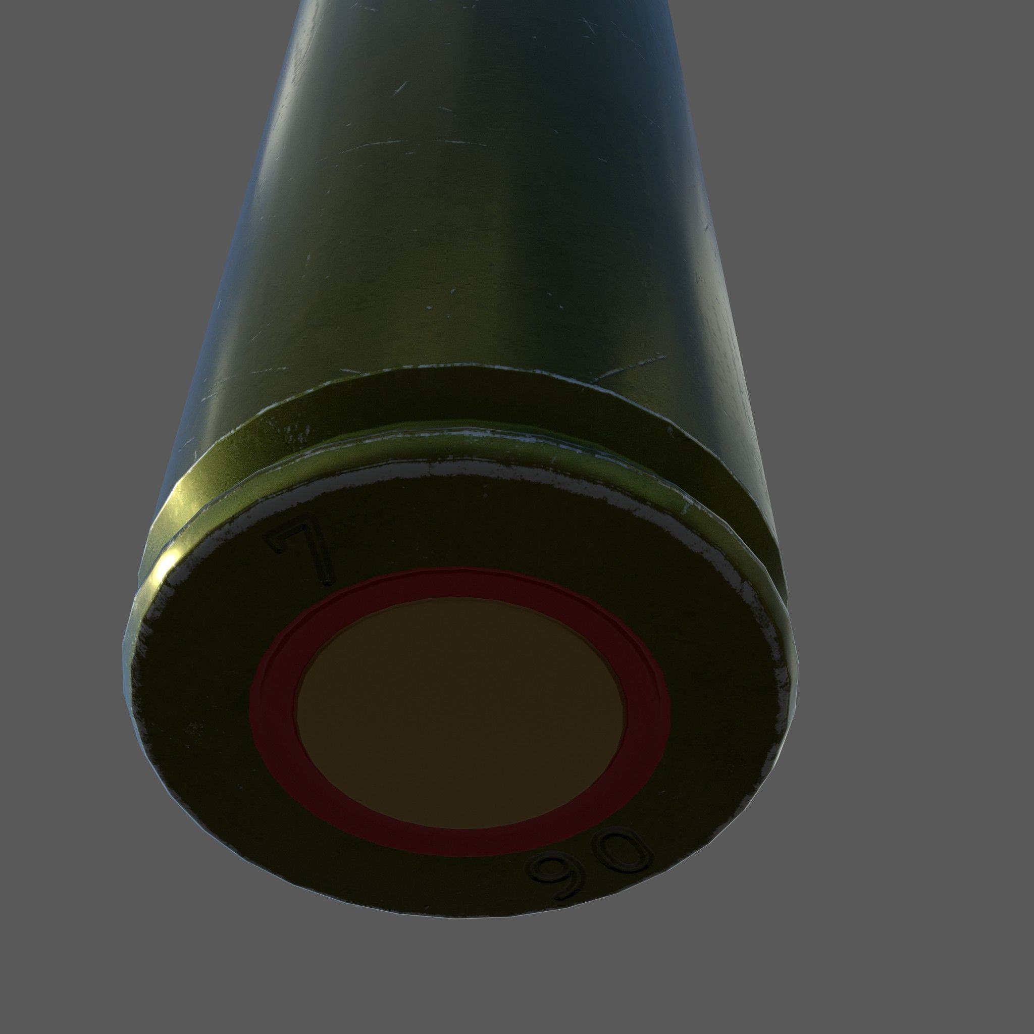 Rifle cartridge 3D model_3