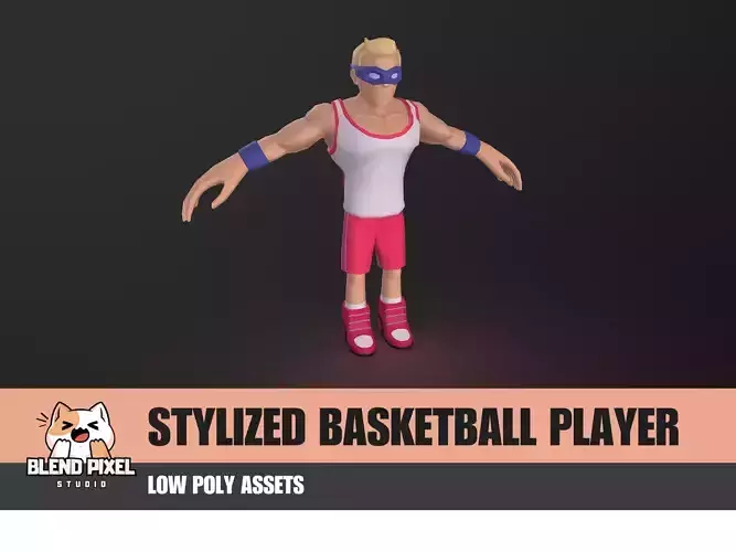 Stylized Basketball Player 