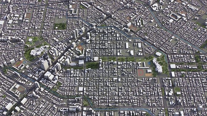Taichung Low-poly 3D model 7