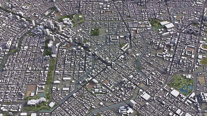 Taichung Low-poly 3D model 3