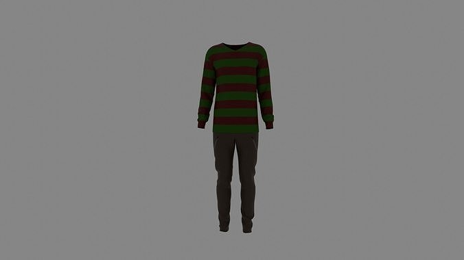 Man Clothes Low-poly 3D model