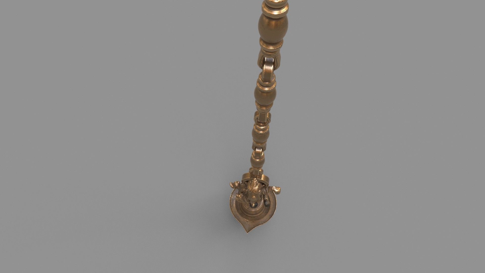 oil lamp ganesha 3D model_10