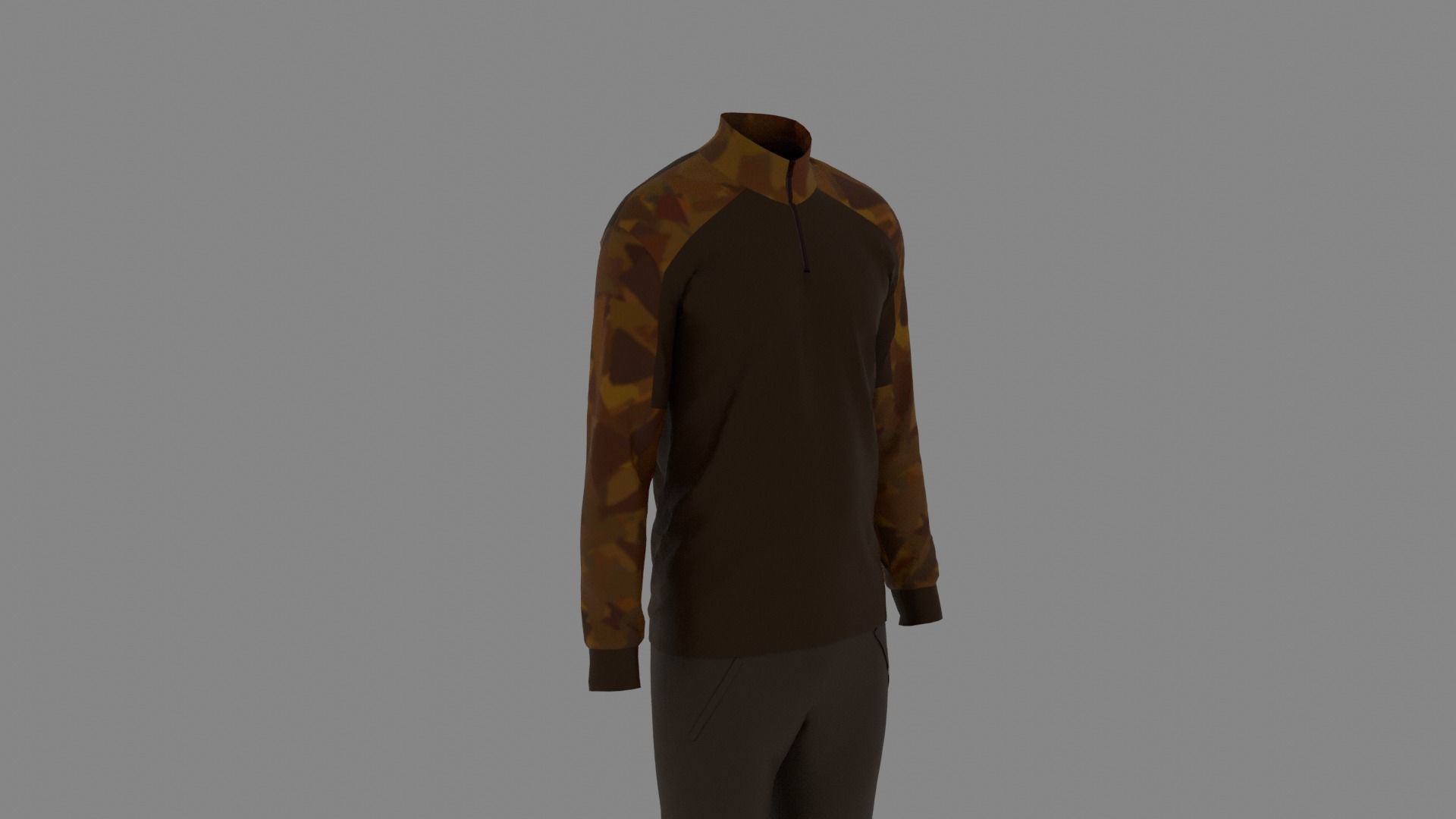 Man Clothes Low-poly 3D model_2