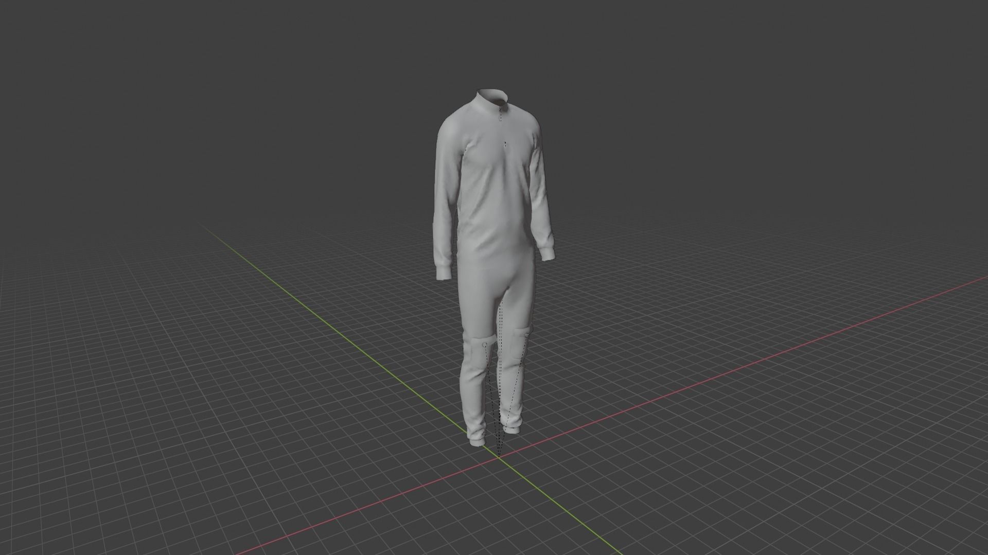 Man Clothes Low-poly 3D model_7