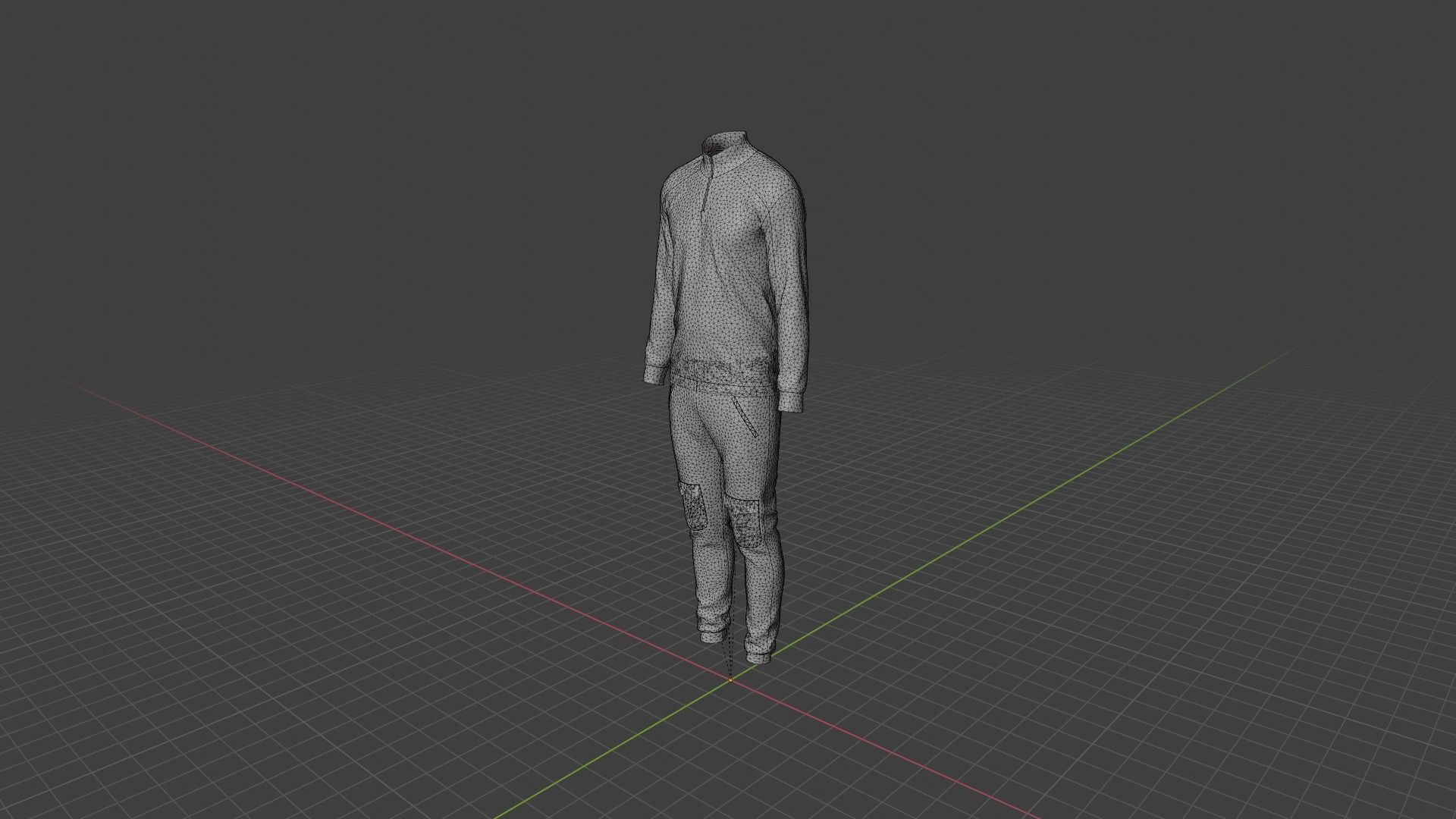 Man Clothes Low-poly 3D model_9