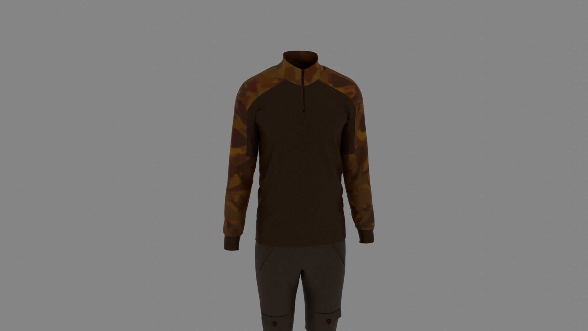Man Clothes Low-poly 3D model_6