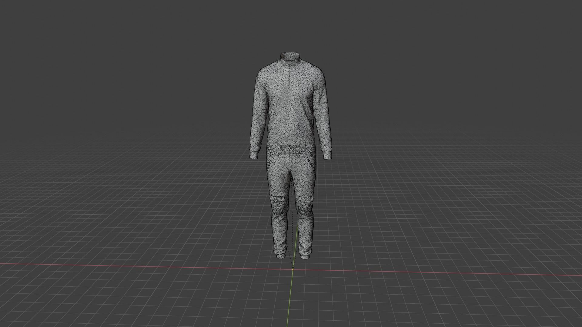 Man Clothes Low-poly 3D model_8