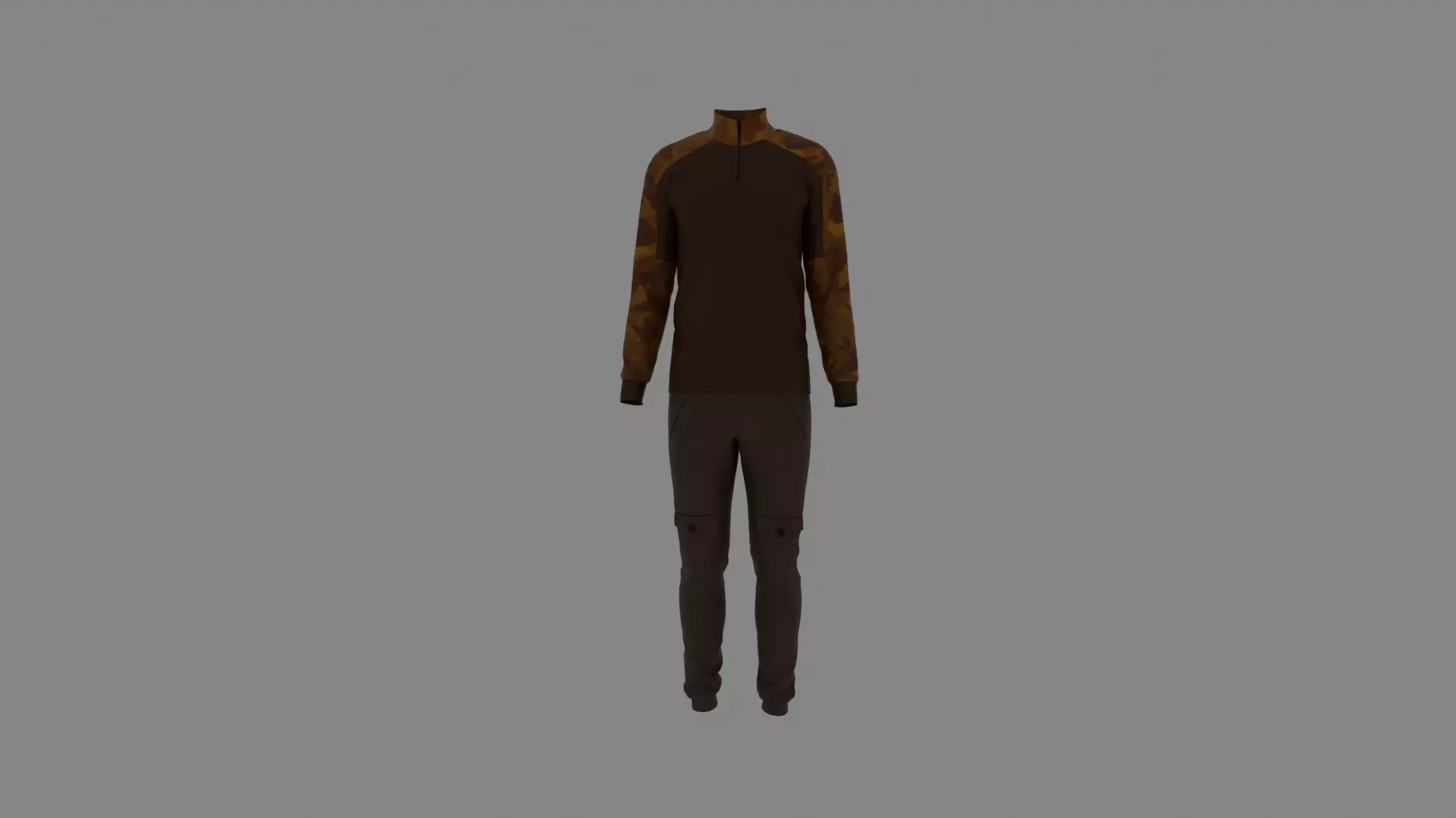 Man Clothes Low-poly 3D model_0