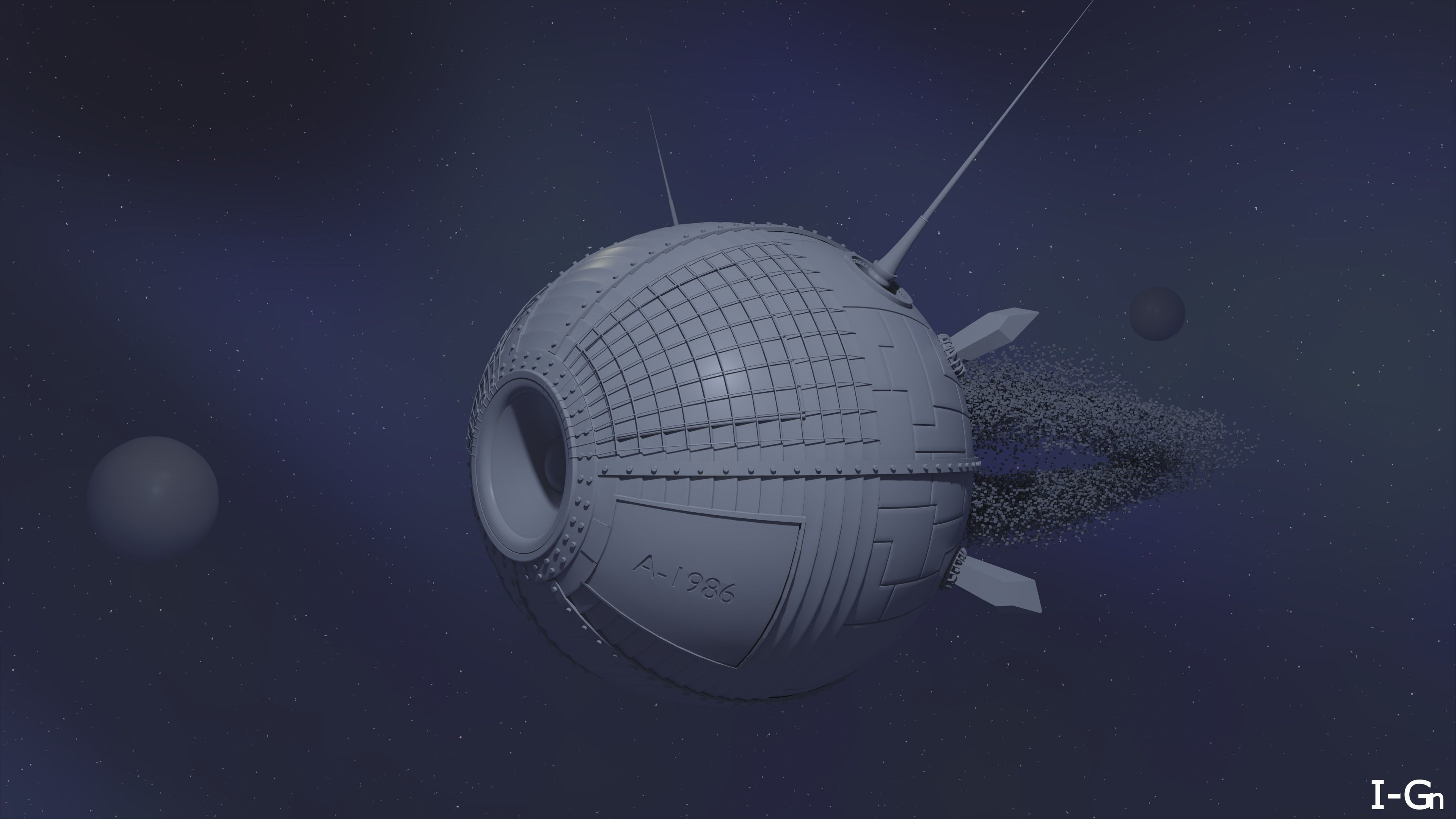 Spaceship - The A-1986 3D model_6